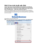 Đặt IE làm trình duyệt mặc định