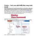 Firefox - Cách xem mật khẩu lưu trong trình duyệt