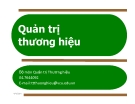 Bài giảng môn Quản trị thương hiệu