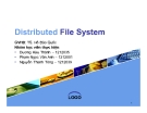 Tiểu luận: Distributed File System