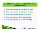 Bài giảng Tư vấn giám sát - Chuyên đề 14: Phần II - Đặng Xuân Trường