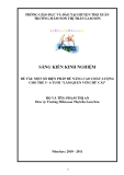 Sáng kiến kinh nghiệm: Một số biện pháp để nâng cao chất lượng cho trẻ 5-6 tuổi làm quen với chữ cái (2010-2011)- TMN thị trấn Lam Sơn