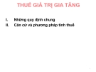 Bài giảng môn Thuế giá trị gia tăng