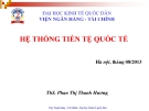 Bài giảng Tài chính quốc tế: Chương 2 - ThS. Phan Thị Thanh Hương