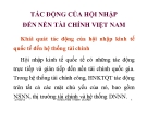 Bài giảng Tác động của hội nhập đến nền tài chính Việt Nam