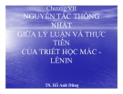 Bài giảng Triết học Mác Lênin: Chương 7 - TS Hồ Anh Dũng