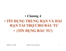 Bài giảng Nghiệp vụ ngân hàng thương mại: Chương 4 - PGS.TS Trần Huy Hoàng