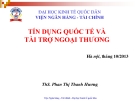 Bài giảng Tài chính quốc tế: Chương 8 - ThS. Phan Thị Thanh Hương