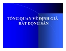 Bài giảng Tổng quan về định giá bất động sản