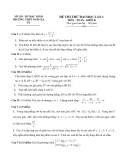 Đề thi thử ĐH môn Toán - THPT  Ngô Gia Tự lần 1 khối B