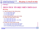 Bài giảng Lý thuyết tín hiệu: Chương 2 - Ths. Lê Ngọc Phúc