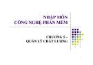 Bài giảng Nhập môn công nghệ phần mềm: Chương 5  -  GV. Trương Minh Thái