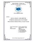 Tiểu luận: Giscal policy and growth evidence from oecd countries - Chính sách tài khóa và tăng trưởng bằng chứng từ những nước Oecd