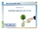 Bài tập nhóm: Chính sách cổ tức