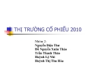 Thuyết trình: Thị trường cổ phiếu 2010