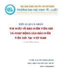 Tiểu luận: Tìm hiểu về bảo hiểm tiền gửi và hoạt động của bảo hiểm tiền gửi tại Việt Nam