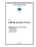 Đề tài: Chính sách cổ tức