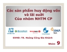 Thuyết trình: Các sản phẩm huy động vốn và lãi suất của nhóm ngân hàng thương mại cổ phần