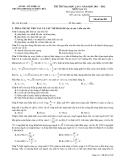 Đề thi thử ĐH môn Vật lí - THPT Đặng Thúc Hứa lần 1 (2011-2012) đề 209