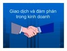 Bài giảng Giao dịch và đàm phán trong kinh doanh: Chương 8 - PGS.TS Nguyễn Thị Xuân Hương