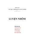 Tiểu luận Các quá trình sản xuất cơ bản - Luyện nhôm