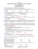 Đề thi thử ĐH môn Sinh học lần 2 năm 2010 đề 06