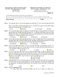 Đề thi KS ĐH môn Hóa học - THPT chuyên Lê Qúy Đôn lần 2 (2011-2012) đề 246