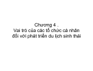 Bài giảng Du lịch sinh thái: Chương 4 - PGS.TS  Nguyên Văn Mạnh