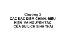 Bài giảng Du lịch sinh thái: Chương 3 - PGS.TS  Nguyên Văn Mạnh