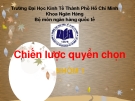 Bài thuyết trình Chiến lược quyền chọn - ĐH Kinh tế TP.HCM