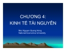Bài giảng Kinh tế và quản lý môi trường: Chương 4 - Nguyễn Quang Hồng