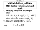 Bài giảng môn Kinh tế lượng: Chương 2