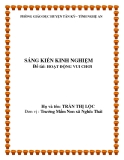 Sáng kiến kinh nghiệm: Hoạt động vui chơi - Trường mầm non xã Nghĩa Thái