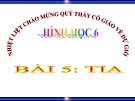 Bài giảng Hình học 6 chương 1 bài 5: Tia