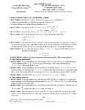 Đề thi thử ĐH lần 1 Toán khối A, A1, B, D (2013-2014) - THPT Lục Ngạn số 1 (Kèm Đ.án)
