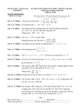 Đề thi tuyển sinh vào lớp 10 THPT chuyên năm 2010 môn Toán - Sở GD & ĐT Lâm Đồng
