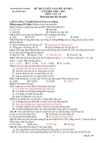 Đề thi tuyển sinh vào lớp 10 môn Vật lý năm học 2009 - 2010 - Sở GD - ĐT Quảng Bình - Đề chính thức 