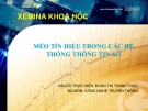 Bài báo cáo Méo tín hiệu trong hệ thống thông tin số