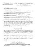 Đề thi thử ĐH lần 1 Toán khối A, A1 năm 2013 - THPT Lý Thái Tổ (Kèm Đ.án)