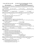 Đề thi thử tuyển sinh ĐH môn Vật lí khối A