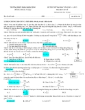 Đề thi thử ĐH môn Vật lí - THPT Trần Nhân Tông lần 3 năm 2012 đề 142