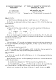 Kỳ thi vào lớp 10 THPT chuyên môn Hóa (2012 - 2013) - Sở GD&ĐT Đồng Tháp - (Kèm Đ.án)