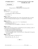 Kỳ thi tuyển sinh vào lớp 10 THPT Toán (2013 - 2014) - Sở GD&Đ Nghệ An -  (Kèm Đ.án)