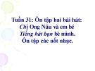 Bài 31: Ôn tập hát: Chị em nâu và em bé - Bài giảng Âm nhạc 3 - GV:Hồng Thủy