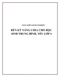 SKKN: Rèn kỹ năng chia cho học sinh trung bình, yếu lớp 4