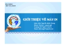 Bài giảng Máy in Laser - GV. Nguyễn Khắc Trung