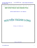 Kỹ thuật giải nhanh phương trình lượng giác - Dùng cho ôn thi TN-ĐH-CĐ 2011