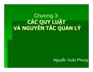 Bài giảng Khoa học quản lý: Chương 3 - Nguyễn Xuân Phong