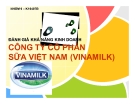 Tiểu luận: Đánh giá khả năng kinh doanh công ty cổ phần sữa Việt Nam (Vinamilk)