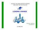 Tiểu luận: Leading change